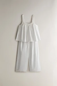 COTTON LACE PANTS