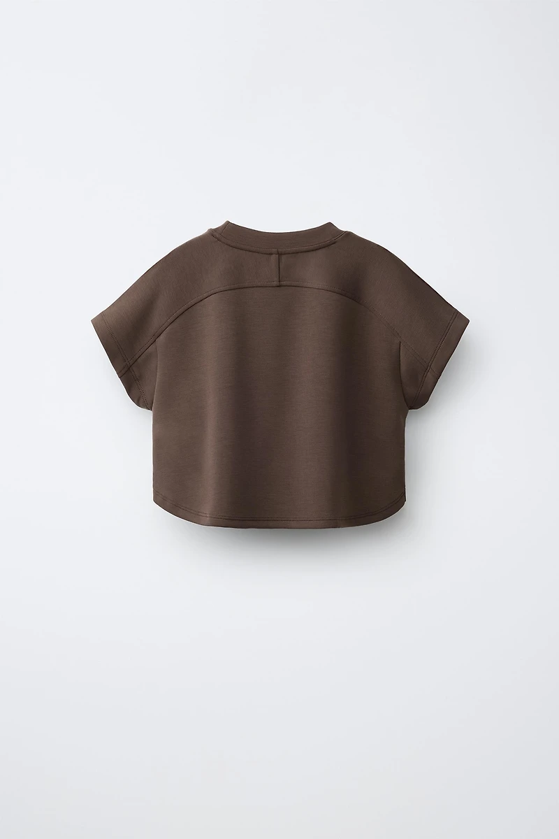 MODAL CONTRAST TRIM T-SHIRT