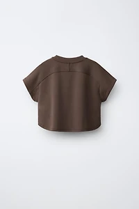 MODAL CONTRAST TRIM T-SHIRT
