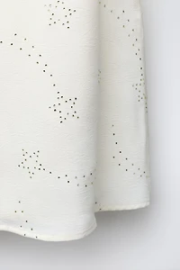 RHINESTONE HALTER NECK TOP