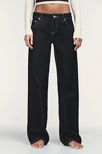 TRF LOW RISE WIDE LEG JEANS
