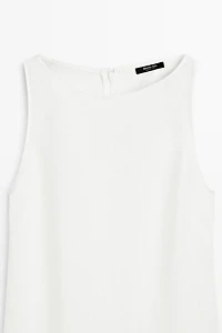 Robe encolure américaine 100 % lin