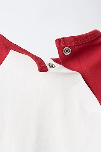 CONTRAST RAGLAN SLEEVE T-SHIRT