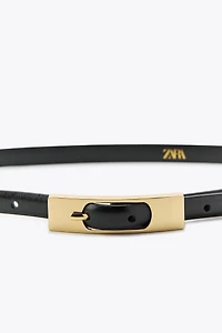 THIN BELT WITH RECTANGULAR BUCKLE