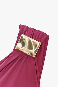 BODY ASYMÉTRIQUE POLYAMIDE PIÈCE MÉTALLIQUE
