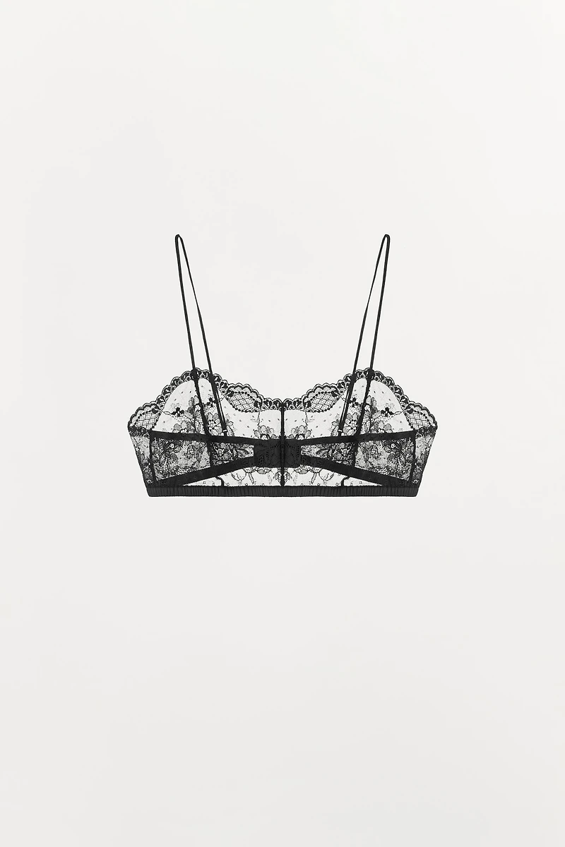 LACE BANDEAU BRA