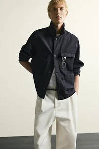 RELAXED FIT DENIM OVERSHIRT