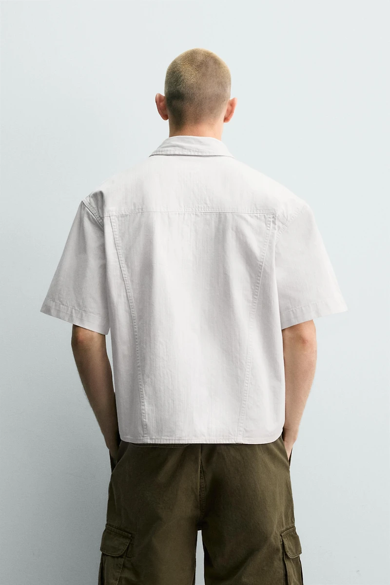 WASHED BOXY FIT OVERSHIRT