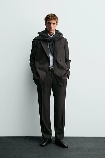 PANTALON DE COSTUME EN LAINE AARON LEVINE X ZARA