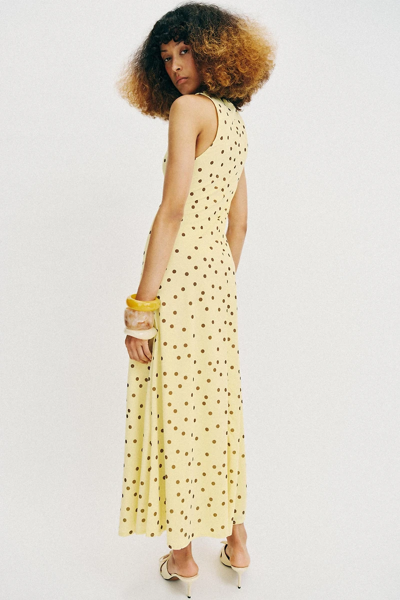 FLOWY POLKA DOT DRESS
