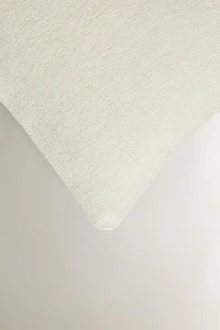 JUTE AND COTTON THROW PILLOW COVER