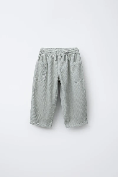 CORDUROY PANTS WITH POCKETS