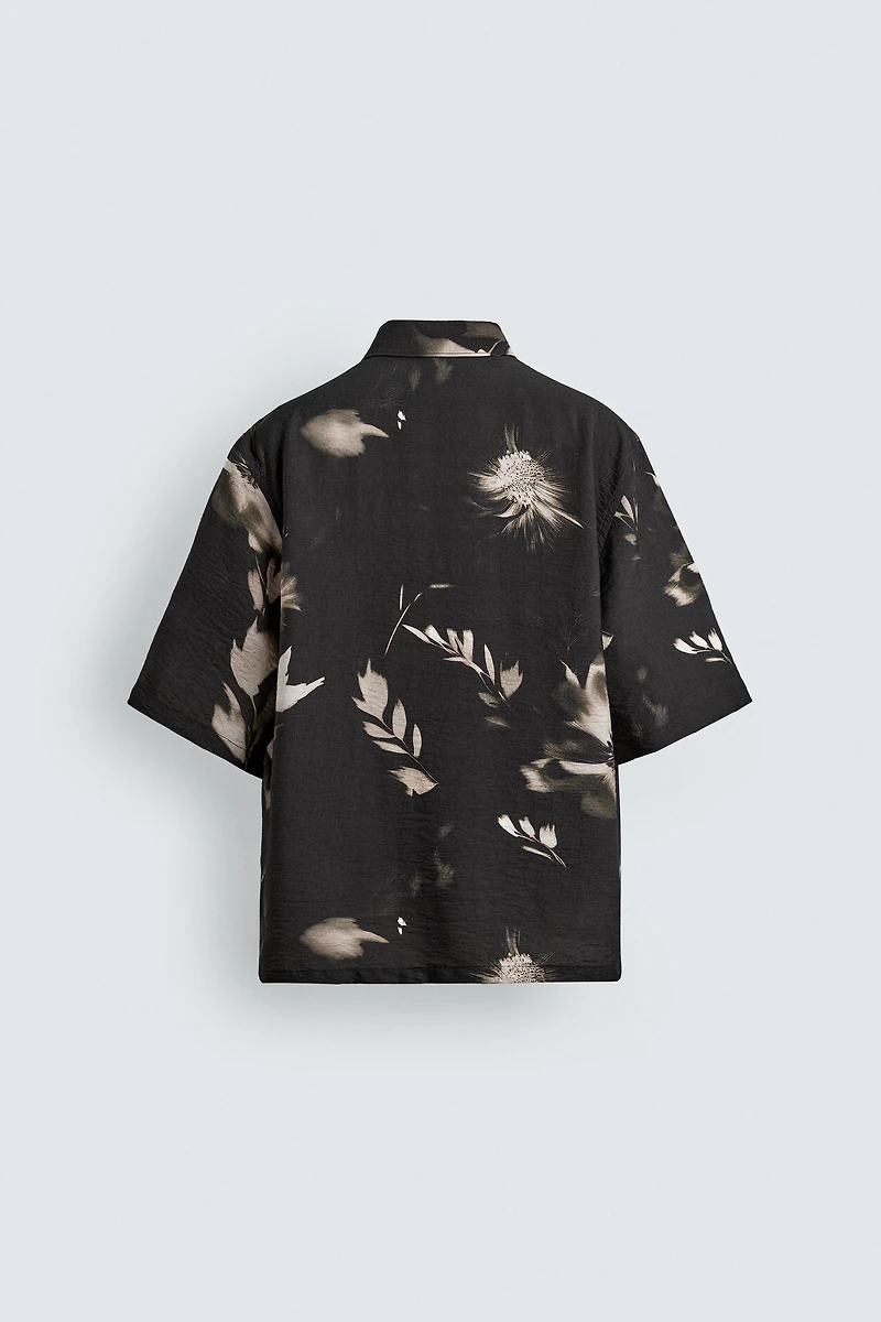 FLUID FLORAL PRINT SHIRT