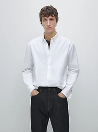 100% cotton regular fit Oxford shirt