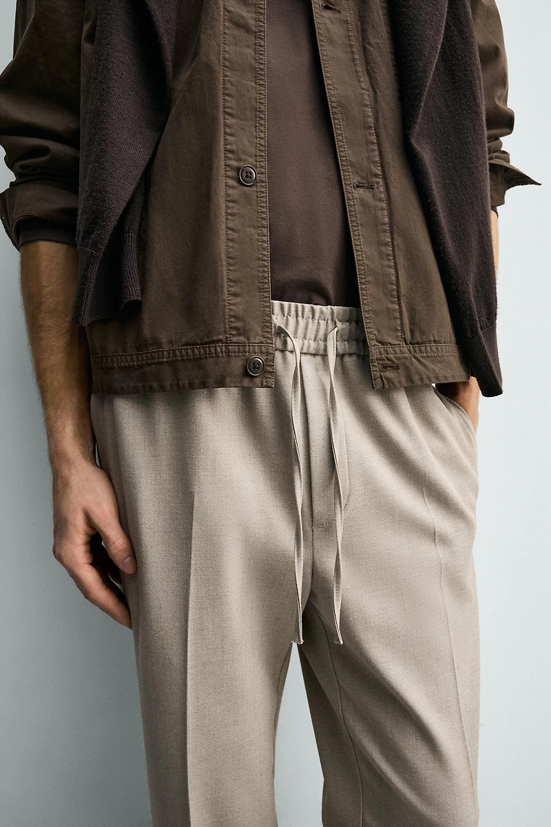 JOGGER WAIST STRETCH PANTS