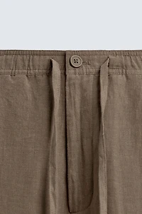 PANTALON RELAXED FIT 100 % LIN