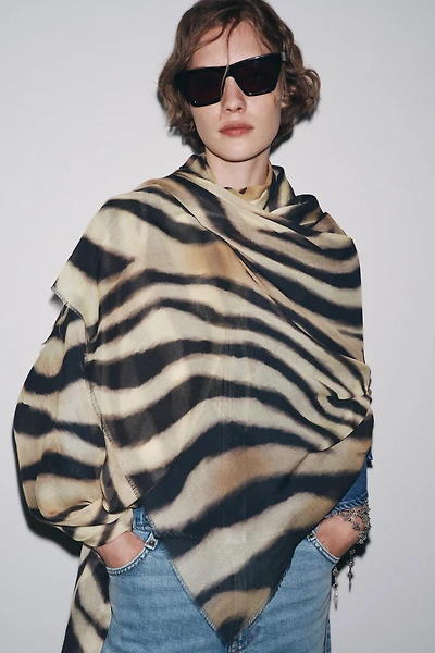 ANIMAL PRINT MODAL SCARF