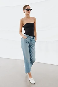 ZW COLLECTION MID-RISE CROPPED FLARE JEANS