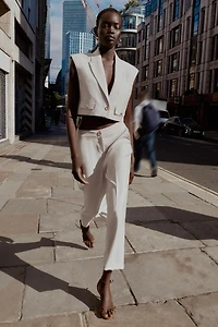 PANTALON CULOTTE TAILLE HAUTE