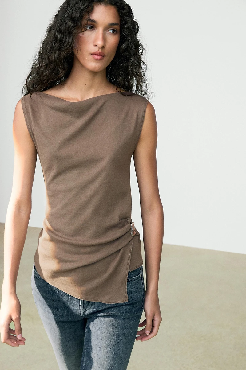 100% cotton knit top