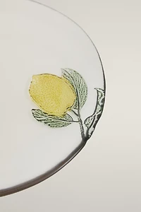 LEMON GLASS DESSERT PLATE