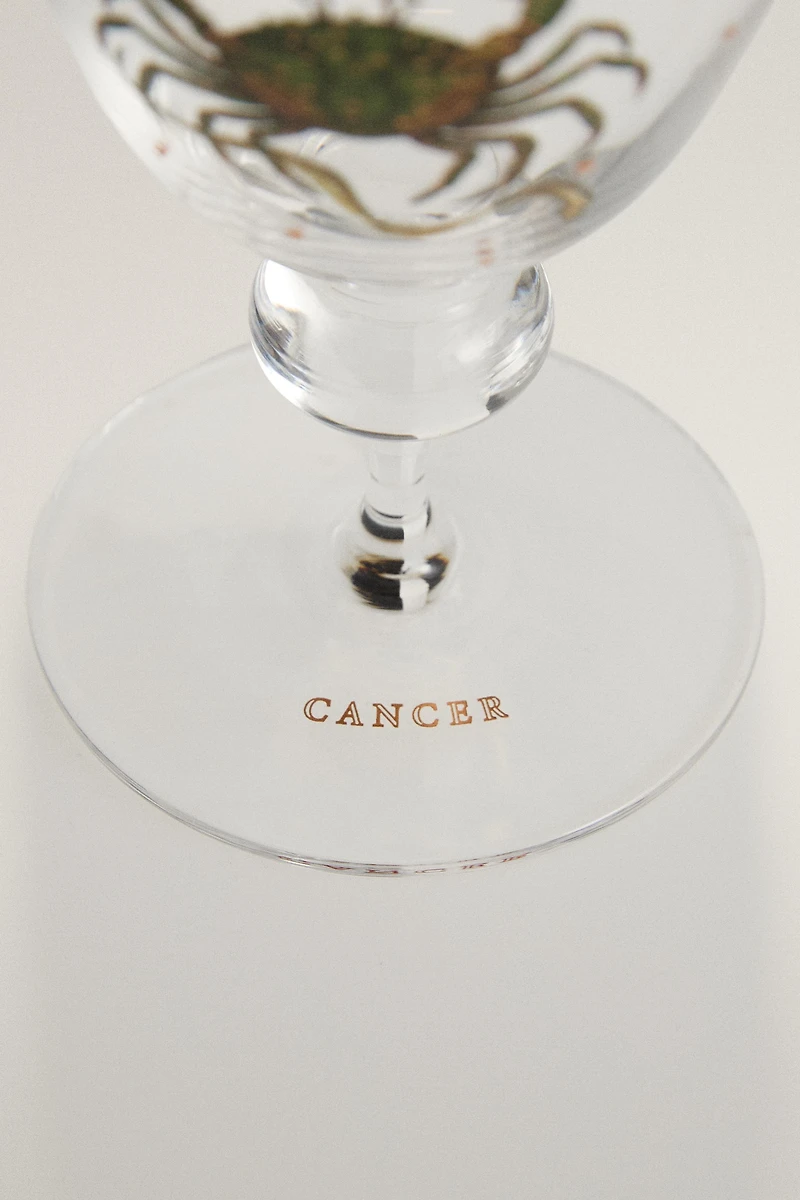 CANCER ZODIAC GLASS | MARISA BERENSON