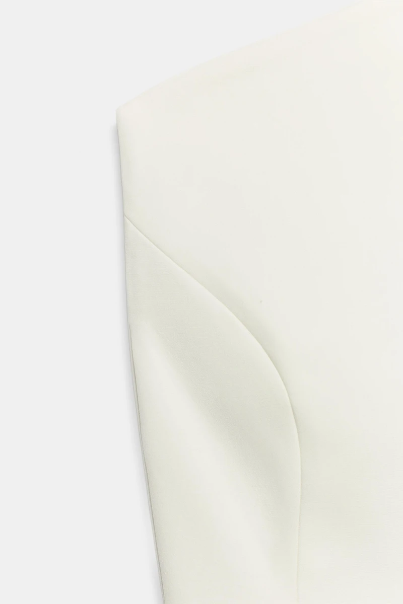 ASYMMETRIC NECK MINI DRESS