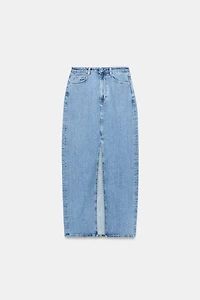 Z1975 DENIM MIDI SKIRT WITH SLIT