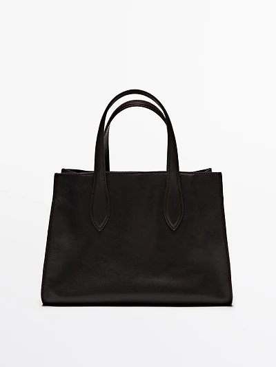 Nappa leather tote bag