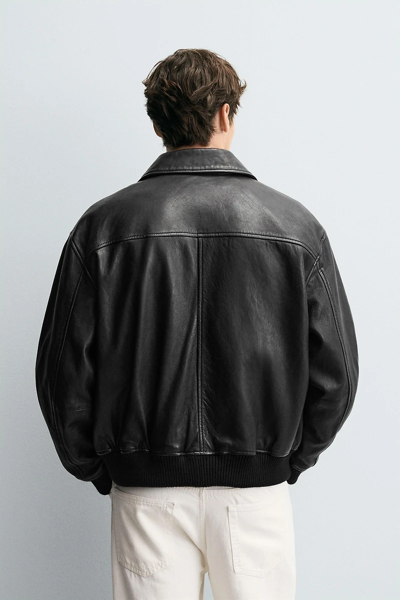 LEATHER POCKET JACKET