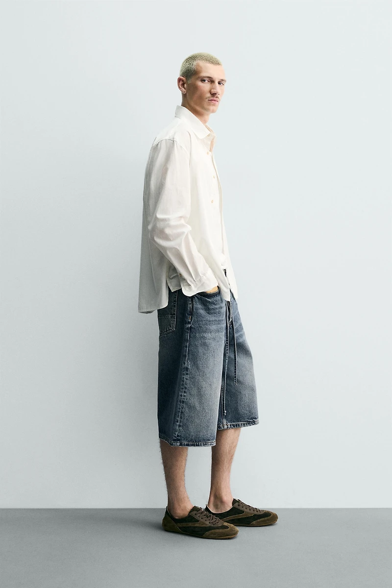 BAGGY FIT DENIM JORTS