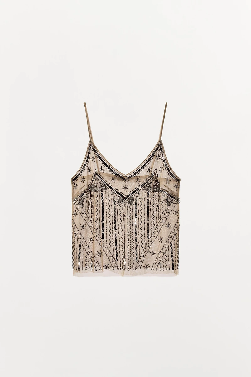 EMBROIDERED CAMISOLE