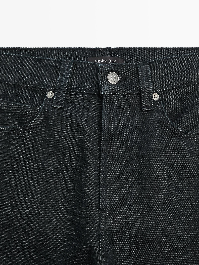 High-waist wide-leg jeans