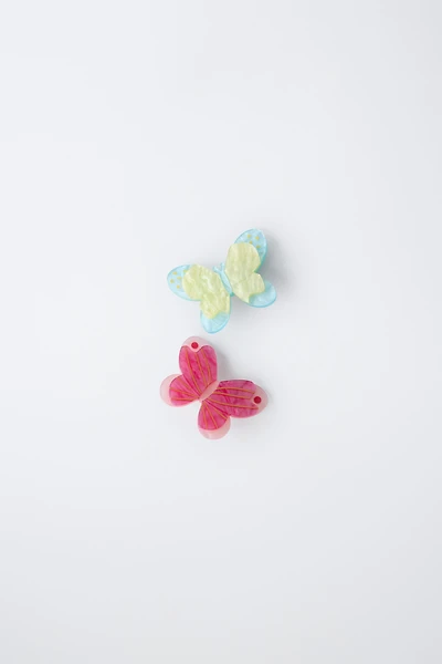 PACK OF TWO BUTTERFLY HAIR CLIPS