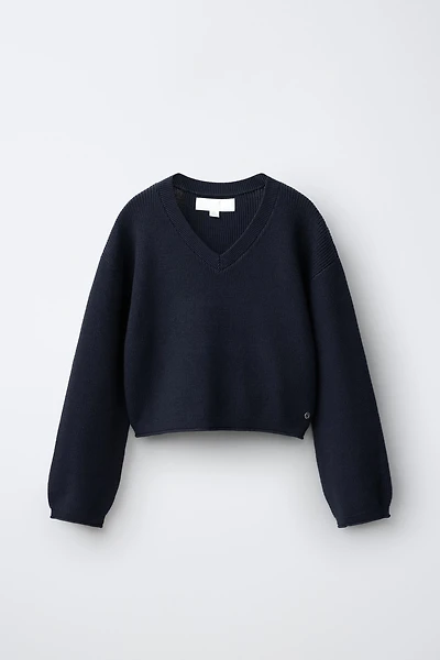 V-NECK KNIT JUMPER
