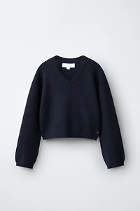 V-NECK KNIT JUMPER