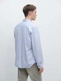 Regular fit pinstriped shirt