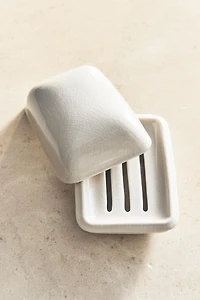 CERAMIC BATHROOM SOAP DISH WITH LID