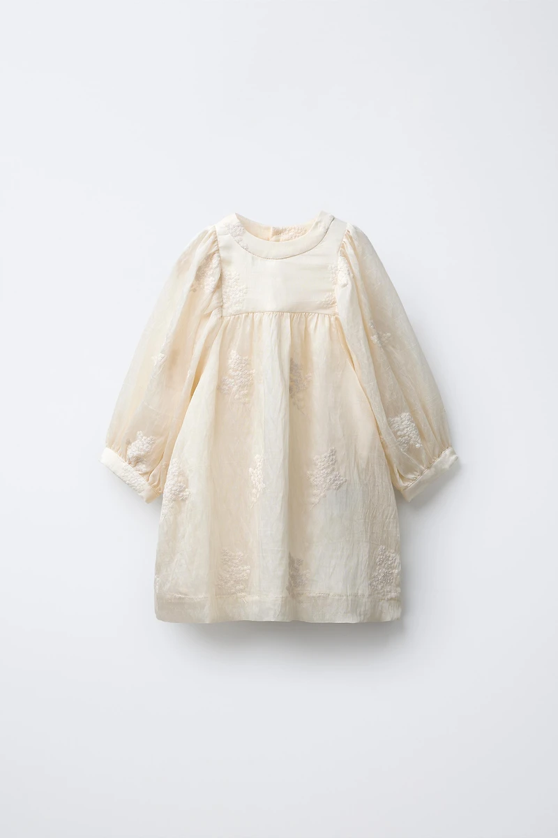 EMBROIDERED FLORAL DRESS