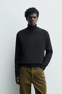 TEXTURED JUMPER WITH WOOL