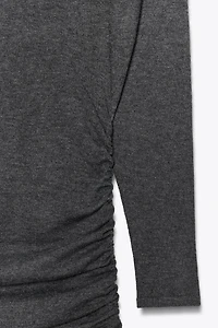 HOODIE KNIT MINI DRESS
