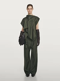 Pantalon à pinces en mélange de laine - STUDIO