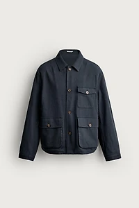 RELAXED FIT POCKET OVERSHIRT