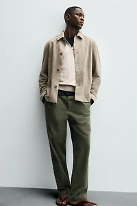 VESTE EN CUIR DAIM