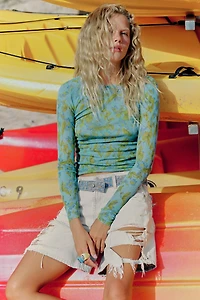 FLORAL PRINT KNIT TOP