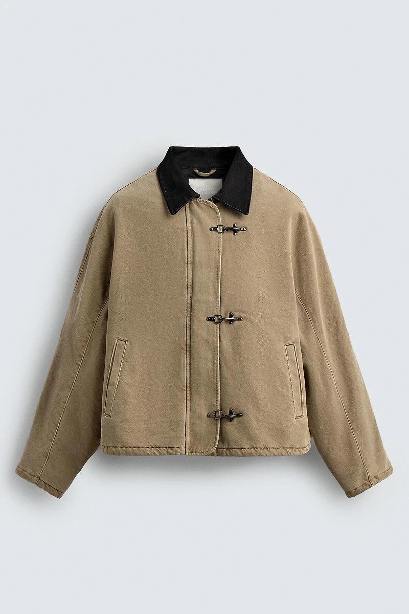 BLOUSON COL BIMATIÈRE BRANDEBOURGS