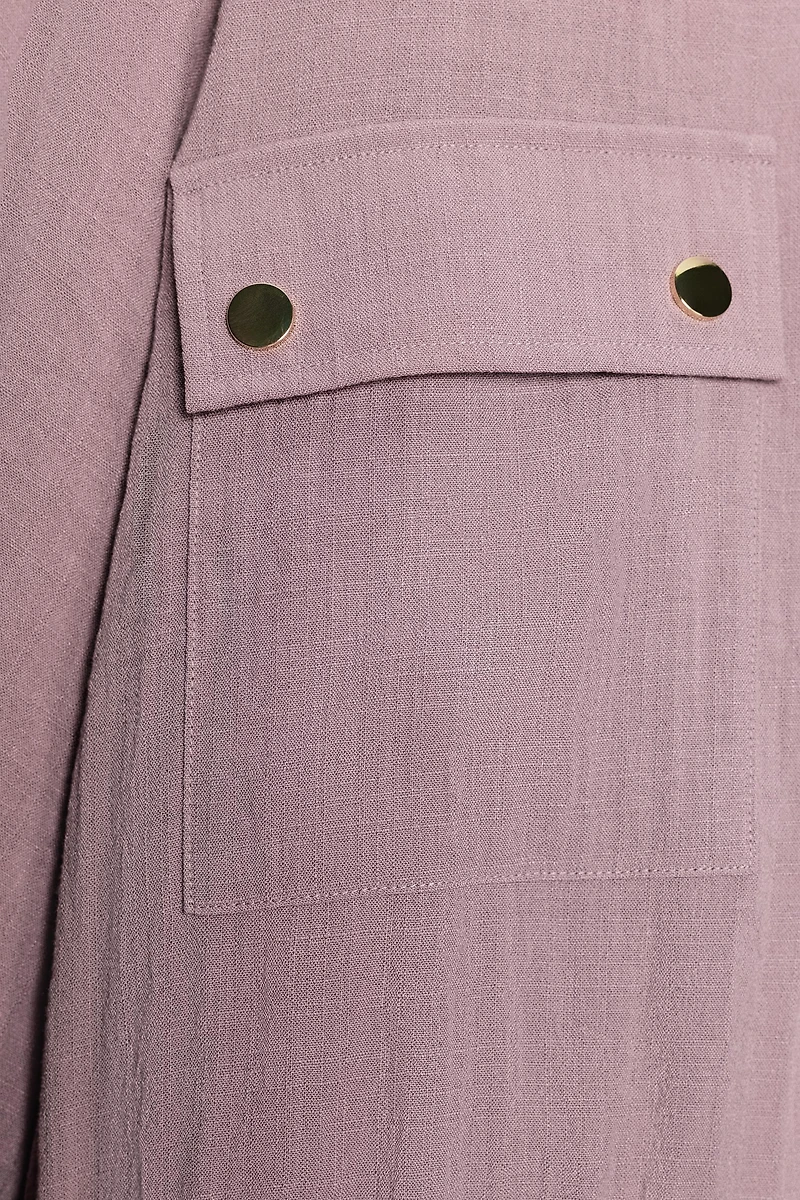 CROPPED ROLLED-SLEEVE JACKET