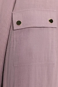 CROPPED ROLLED-SLEEVE JACKET