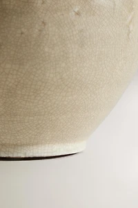 CRACKLED CERAMIC VASE