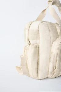 STRIPED MATERNITY BAG